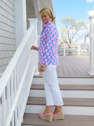 MEDALLION ZIPPER TOP - Cathys Place