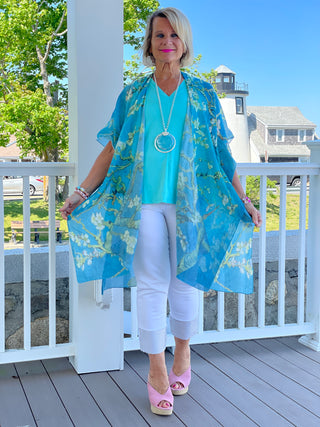 AQUA SEA KIMONO - Cathys Place
