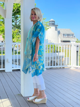 AQUA SEA KIMONO - Cathys Place
