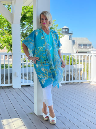 AQUA SEA KIMONO - Cathys Place