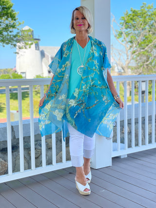 AQUA SEA KIMONO - Cathys Place