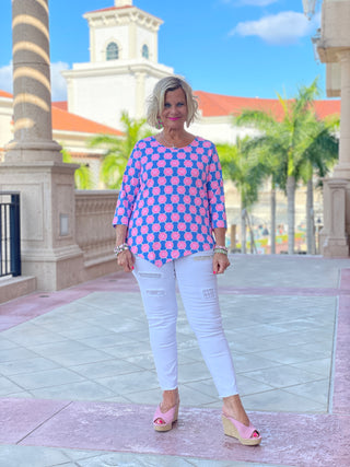MEDALLION ASYMMETRIC TOP - Cathys Place