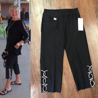 RHINESTONE CAPRI BLACK - Cathys Place