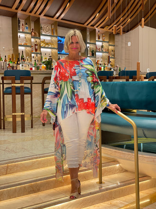 TROPICAL BLOOM SPALSH TUNIC