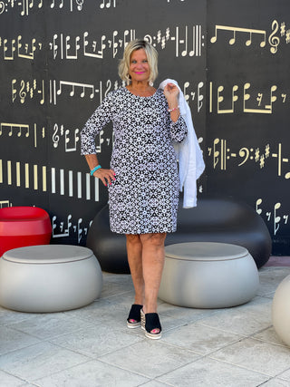 NAPLES DAY SLEEVE DRESS - Cathys Place