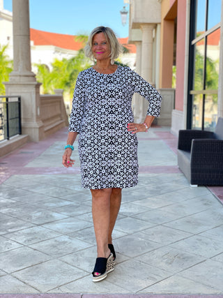 NAPLES DAY SLEEVE DRESS - Cathys Place