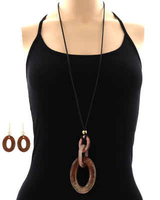 GOLD BROWN NECKLACE