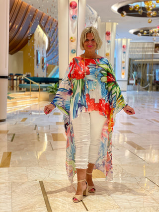 TROPICAL BLOOM SPALSH TUNIC