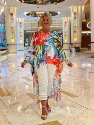 TROPICAL BLOOM SPALSH TUNIC