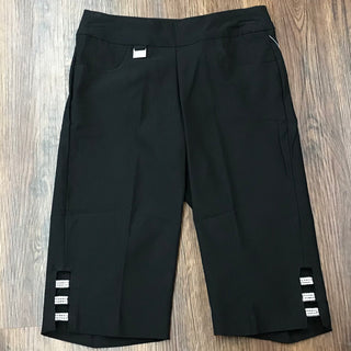 LULU B BLACK BERMUDA SHORT 13" INSEAM - Cathys Place