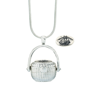 Nantucket Basket Necklace Style - Cathys Place