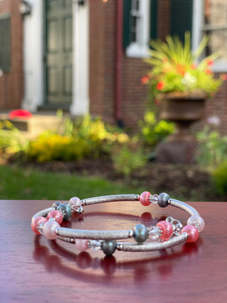 FRESH WATER PEARL PINK BRACELET WRAP - Cathys Place