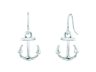 Anchor dangle earrings
