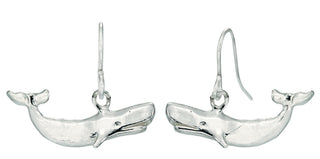 Whale drop earrings