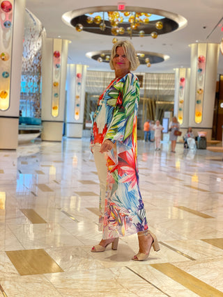 TROPICAL BLOOM SPALSH TUNIC