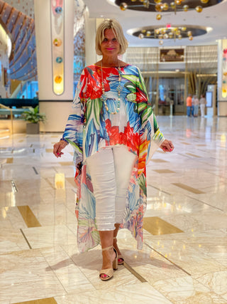 TROPICAL BLOOM SPALSH TUNIC