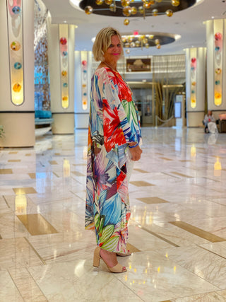 TROPICAL BLOOM SPALSH TUNIC
