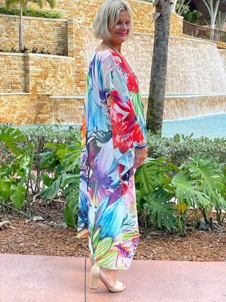 TROPICAL BLOOM SPALSH TUNIC