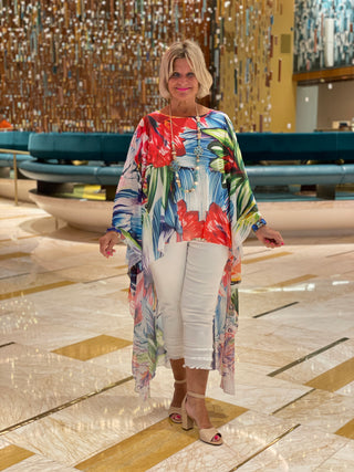 TROPICAL BLOOM SPALSH TUNIC