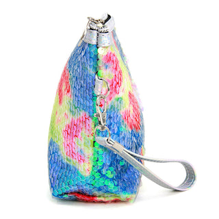 OLORFUL GLITTER SEQUIN COSMETIC POUCH BAG