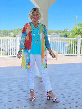 AQUA MARINE CARDIGAN SWEATER