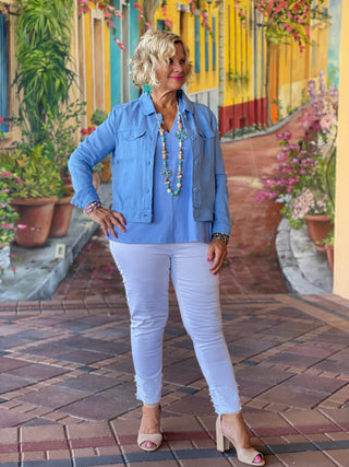 KEY WEST NEW BLUE LINEN JACKET