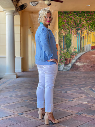 KEY WEST NEW BLUE LINEN JACKET