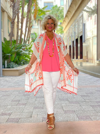 HEATHER PEACH KIMONO