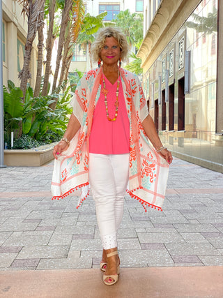HEATHER PEACH KIMONO