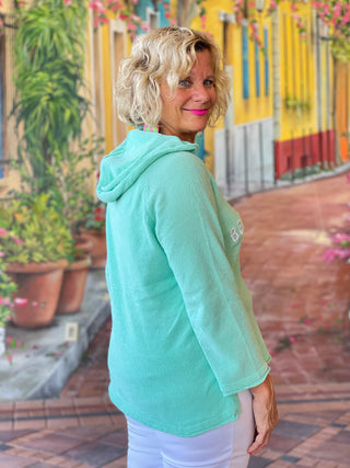 CHENILLE HOODED SWEATER