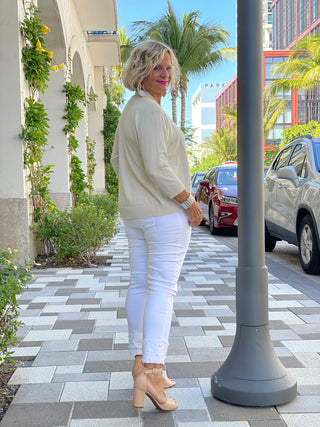 PEYTON  CREAM SHRUG