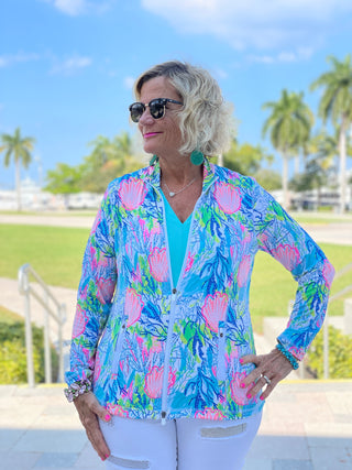 SEASHELL BEACH FULL ZIPPER - Cathys Place