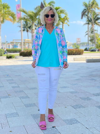 SEASHELL BEACH FULL ZIPPER - Cathys Place