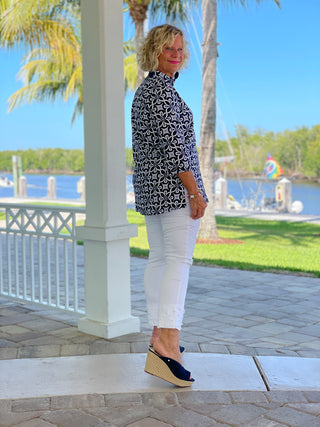 BRIGHTEN BLUE TUNIC - Cathys Place