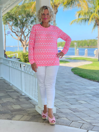 CANDY PINK THUMB HOLE TOP