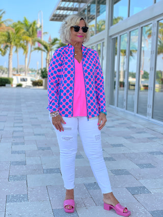 PINK SPADE FULL ZIPPER