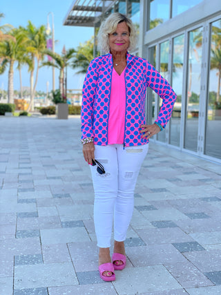 PINK SPADE FULL ZIPPER