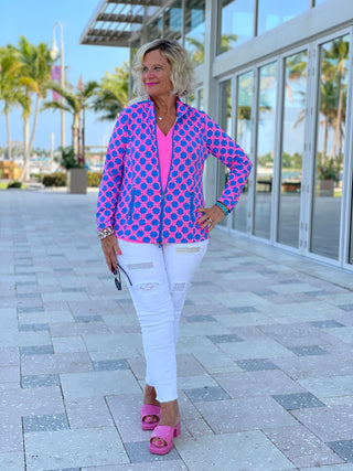 PINK SPADE FULL ZIPPER