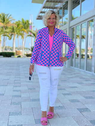 PINK SPADE FULL ZIPPER