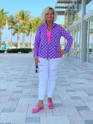 PINK SPADE FULL ZIPPER