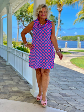 PINK SPADE RUFFLE DRESS - Cathys Place