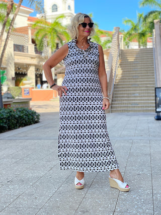 SANDBAR RUFFLE MAXI DRESS - Cathys Place