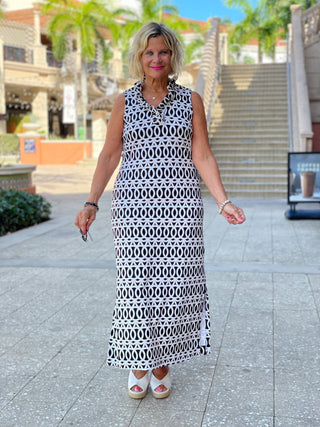 SANDBAR RUFFLE MAXI DRESS - Cathys Place