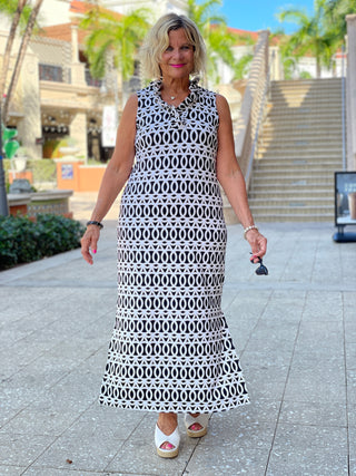 SANDBAR RUFFLE MAXI DRESS - Cathys Place