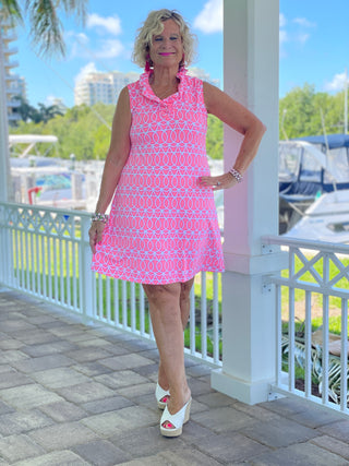 CANDY PINK RUFFLE DRESS - Cathys Place