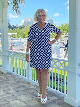 TINSLEY ELBOW SLEEVE DRESS