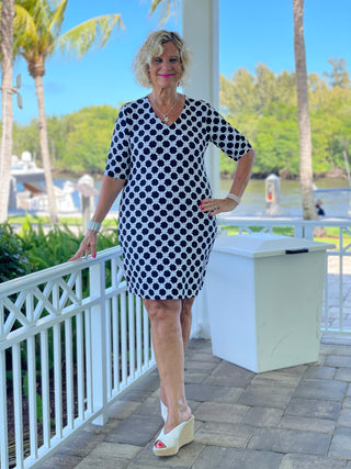 TINSLEY ELBOW SLEEVE DRESS