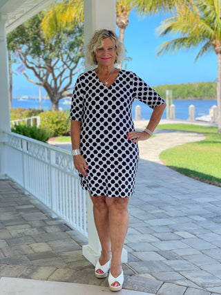 TINSLEY ELBOW SLEEVE DRESS