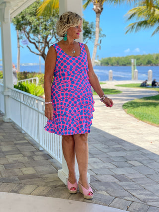 PINK SPADE LAYERED RUFFLE DRESS - Cathys Place