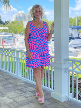 PINK SPADE LAYERED RUFFLE DRESS - Cathys Place